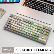 Combo bàn phím và chuột không dây chuyên game FREEWOLF M87 + X7 kết nối Bluetooth và chip USB 2.4G c