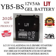 YB5L LC135 V1 LAGENDA110-Z-ZR EGO V1 GEL BATTERY LJY