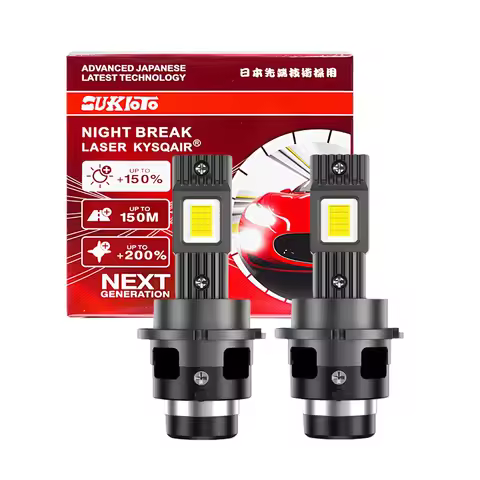 SUKIOTO High Brightness 40000LM D4S D2S LED Headlight Bulb Canbus Wireless D2R D2S Car Lights 1:1 Au