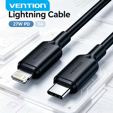 Vention USB C to Lightning 27W PD Charge Cables For iPhone 8-14 Series USB to Lightning Fast Chargin