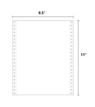 กระดาษต่อเนื่องเคมี 9x11 นิ้ว 3 ชั้น 500 ชุด T.K.S. *** แบบเคมี *** ไม่มีเส้น ***