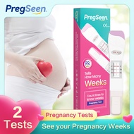 2Pcs PregSeen Pregnancy Test Check Pregnancy Weeks Calculate HCG Elevation Pregnancy Test Kit