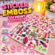Sticker Timbul | Emboss Sticker | sticker glossy