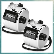 [uhktyltui.vn] 2 Pack Clicker Counter Hand Tally Counter Clicker, 4 Digit Mechanical Palm Click Coun