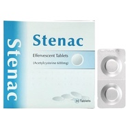 Stenac Effervescent Tablets (Acetylcysteine 600mg) (2's/strip)