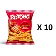 Rotong Cuttlefish Cracker 10 pkts x 60g