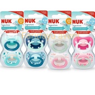 NUK Signature Pink And Blue (6-18 Month & 0-6 Month) Soother Twin Pack
