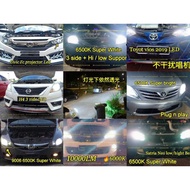 2Pcs 10000LM Headlight Foglamp White Colour LED Sport Light Fog Lamp Car Motor Headlamp Hi Low Beam 