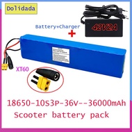 36V36000mah 10s3p Li-Ion BaeryPack 600W for-MI Home M365 Pro E Bicycle Scooter and Other Bicycle Scooters Built-in 20A