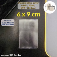 Plastik Mika Cover Kartu eToll / ATM / KTP / ID CARD 6x9
