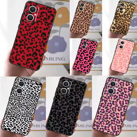 Leopard Print Panther Case For OPPO Reno 8 7 6 5 4 Lite 11F 10 Pro 8T 5Z 4Z OPPO Find X6 Pro X2 Neo 