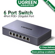 UGREEN POE Network Switch,4x Gigabit PoE+ Ports& 2 Gigabit Auto ports Ethernet Splitter , 802.3af/at