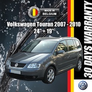 Volkswagen Touran Wiper 2007 - 2010 MADE IN BELGIUM 24" + 19" Front Wiper Blades SHENZO