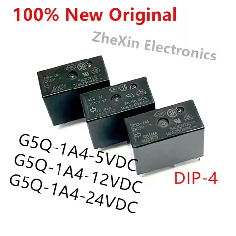 10PCS/Lot G5Q-1A4-24VDC 、G5Q-1A4-12VDC 、G5Q-1A4-5VDC DIP-4 New Power Relay G5Q-1A4-DC5V 、G5Q-1A4-DC1