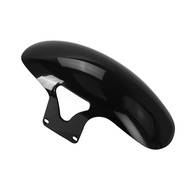 รถจักรยานยนต์เหล็กด้านหน้า Fender Mudguard ฝาครอบสีดําเงาสําหรับ Harley Softail M8 Fatboy FLFBS FLFB