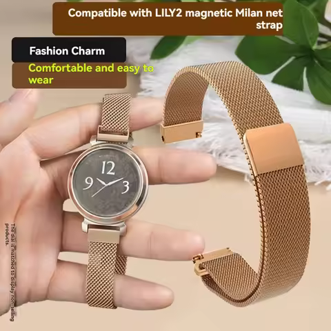 For Garmin New Lily 2 Magnetic stainless steel strap Lily2 metal strap SmartWatch Milan Watchband Wo