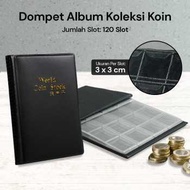 World Coin Stock Wallet 120-Slot Coin CollectionAlbum - Black