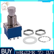 Guitar Effects 3PDT 9-Pin Latching Stomp Pedal Footswitch Foot Switch Blue