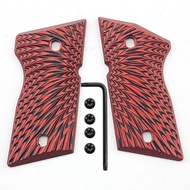 1 คู่ ด้ามจับ G10 ลาย Sunburst สำหรับ CZ 2075 RAMI อุปกรณ์เสริม CZ 2075 พร้อมสกรู