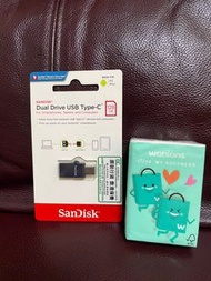 全新未開 Sandisk dual drive usb type c 128GB