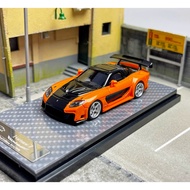 GB YM 1:64 JDM Veilside Funter 7 RX7 Racing Sport Model Diecast Resin Car Box