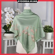 Tudung Bawal Satin Premium Exclusive Bidang 45,48,50,53,55,58 Square Scarf Printed Bawal Labuh Musli