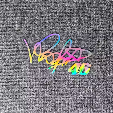 Car Stickers Valentino Rossi 46 Reflective Decals For Window Fuel Tank Cap Trunk Motorcycles Helmets