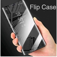 Flip Case Mirror Clear View Samsung A22 4g A22 5g A30s A32 4g A32 5g A33 5g A34 Flip Case Standing casing hp