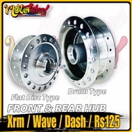 HUB SET Front/Rear for Honda Xrm125 Xrm 110 Wave 125 Wave 110 Wave 100 Rs125