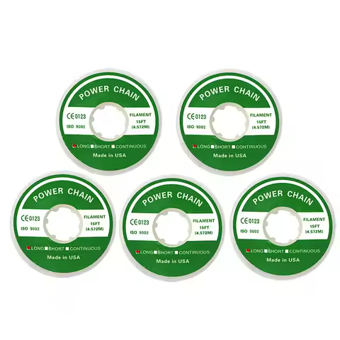 Dentistry Dental Tools 5 Spools Clear Color Dental Orthodontic Elastic Chain Power Chain Continuous