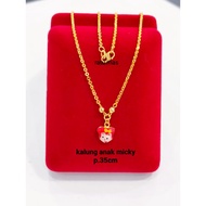 925 SILVER GOLD PLATED CHILDREN'S NECKLACE