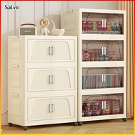 Salvo Almari Plastik Foldable Kitchen Cabinet No Installation Required Almari Dapur Clothes Storage 