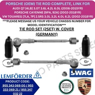 PORSCHE (OEM) TIE ROD END, RACK END, LINK (SET) FOR AUDI Q7 [4LB] / PORSCHE CAYENNE [9PA, 92A] / VW 