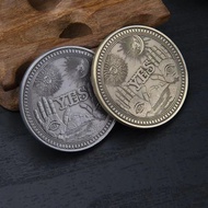 New Style YES/NO Finger Decision-Making Coin Three-Dimensional Embossed Sun Moon Angel Skull Decisio