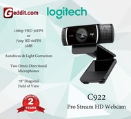 LOGITECH C920 / C922 PRO HD WEBCAM / 1080P/ DUAL-MIC STEREO AUDIO / 30FPS/CONFERENCE CALLS/AUTO FOCU