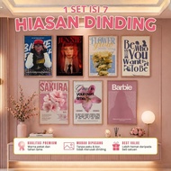 Korean Style Aesthetic Poster for Girls' Rooms, Free 7 PCS, Modern Aesthetic Wall Decor