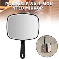 Large Wall Mount Hand Mirror with Handle for Vanity Makeup Home Salon Travel