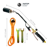 หัวพ่นไฟสวิตซ์คู่ RAPTOR จุดไฟได้ในตัว สำหรับถังแก๊ส 15 กก