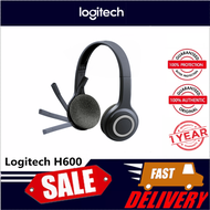 Logitech H600 HIFI ชุดหูฟังไร้สายเพื่อการศึกษาระบบสเตอริโอ USB สำหรับ PC