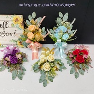 GUBAHAN SIAP BUNGA HANTARAN UNTUK HIASAN DULANG/ FLOWER FOR WEDDING DECORATION/ DIY GUBAHAN HANTARAN