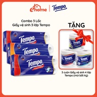 [BUY 3 LOTS OF 3-LAYER GVS, GET 3 ROLLS OF GVS 4] Tempo Toipa Premium Toilet Paper 3 Layers, Durable