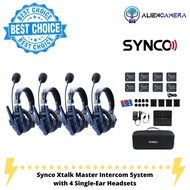 SYNCO Xtalk Master XM4 Professional Full-Duplex Wireless Intercom 4 Headset System