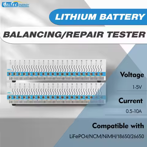 Heltec 20 Channels Charge Discharge Lithium Battery Equalizer/Balancer Repair Capacity Tester for Ni