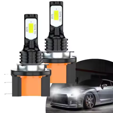 2Pcs LED H11B H8B H9B H15 Car Headlight Bulbs 20000LM 80W DRL Daytime Running Lights CSP Chip Turbo 