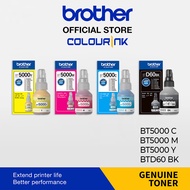 Brother Original Genuine BT5000 Cyan Magenta Yellow BTD60BK Black Original Ink Bottles for DCP-T220 