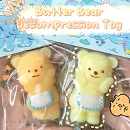 [LuckybabyS] Squishy Toy Mochi Toy Butter Bear Hug Bear Apron Bear Pinching Slow Rebound Deion Vent Toy Stress Release Toy Hand Relax new