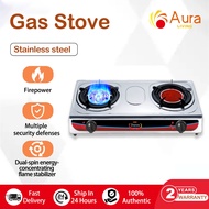 【Ready Stock】Gas Stove Dapur Gas Stainless Steel Gas Stove Desktop Liquefied Gas Furnace Kitchen Gas