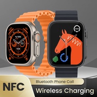 ZZOOI 2023 Original Smart Watch For iPhone Apple Watch Ultra Series 8 IWO Smartwatch NFC Men Women Wireless Charging Fitness Bracelet
