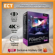 Genuine Cyberlink PowerDVD 15 Ultra Software Support for All Media Types