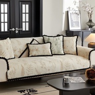 French Eegant 1/2/3/4 seater chenille sofa cover four seasons anti-slip sofa seat cover fabric sofa towel L shape sofa